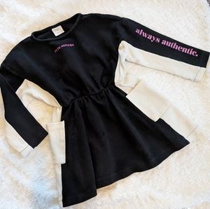 Zara girl "cute sisters" sweatshirt dress size 6